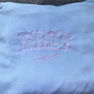 No Boundaries Light Blue Oversized Fit Top embroidered Nike